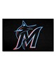 Fan Mats  LLC Miami Marlins Starter Mat Black