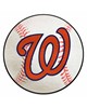 Fan Mats  LLC Washington Nationals Baseball Mat White