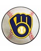 Fan Mats  LLC Milwaukee Brewers Baseball Mat White