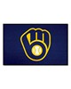 Fan Mats  LLC Milwaukee Brewers Starter Mat Navy