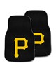 Fan Mats  LLC Pittsburgh Pirates 2-pc Carpet Car Mat Set Black