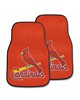 Fan Mats  LLC St. Louis Cardinals 2-pc Carpet Car Mat Set Red