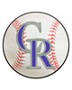 Fan Mats  LLC Colorado Rockies Baseball Mat White