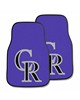 Fan Mats  LLC Colorado Rockies 2-pc Carpet Car Mat Set Purple