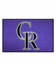 Fan Mats  LLC Colorado Rockies Starter Mat Purple