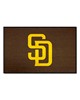 Fan Mats  LLC San Diego Padres Starter Mat Brown