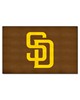 Fan Mats  LLC San Diego Padres Ulti-Mat Brown and Yellow