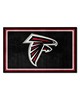 Fan Mats  LLC Atlanta Falcons 4x6 Rug Black