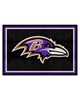 Fan Mats  LLC Baltimore Ravens 5x8 Rug Black