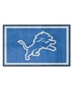 Fan Mats  LLC Detroit Lions 4x6 Rug Blue