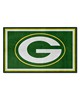 Fan Mats  LLC Green Bay Packers 4x6 Rug Green