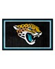 Fan Mats  LLC Jacksonville Jaguars 4x6 Rug Black