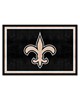 Fan Mats  LLC New Orleans Saints 5x8 Rug Black