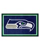 Fan Mats  LLC Seattle Seahawks 4x6 Rug Blue