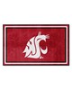 Fan Mats  LLC Washington State Cougars 4x6 Rug Red