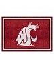 Fan Mats  LLC Washington State Cougars 5x8 Rug Red