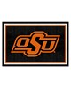 Fan Mats  LLC Oklahoma State Cowboys 5x8 Rug Black