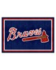 Fan Mats  LLC Atlanta Braves 5x8 Rug Navy