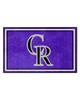 Fan Mats  LLC Colorado Rockies 4x6 Rug Purple