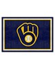 Fan Mats  LLC Milwaukee Brewers 5x8 Rug Navy