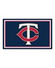 Fan Mats  LLC Minnesota Twins 4x6 Rug Navy