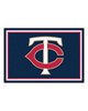 Fan Mats  LLC Minnesota Twins 5x8 Rug Navy