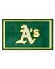 Fan Mats  LLC Oakland Athletics 4x6 Rug Green