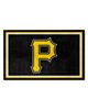 Fan Mats  LLC Pittsburgh Pirates 4x6 Rug Black