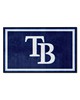 Fan Mats  LLC Tampa Bay Rays 4x6 Rug Navy