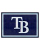 Fan Mats  LLC Tampa Bay Rays 5x8 Rug Navy