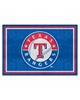 Fan Mats  LLC Texas Rangers 5x8 Rug Blue