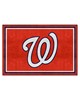 Fan Mats  LLC Washington Nationals 5x8 Rug Red