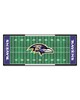 Fan Mats  LLC Baltimore Ravens Football Field Runner Green