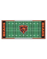 Chicago Bears Football Field Runner by   