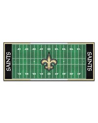 New Orleans Saints Football Field Runner by   