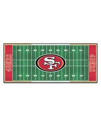 San Francisco 49ers Football Field Runner by   