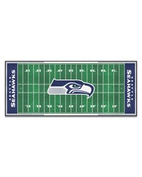 Seattle Seahawks Football Field Runner by   