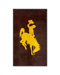 Wyoming Cowboys 3x5 Logo Mat Portrait by   