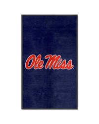 Ole Miss Rebels 3x5 Logo Mat Portrait by   