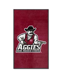 New Mexico State Lobos 3x5 Logo Mat Portrait by   