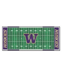 Washington Huskies Football Field Runner by   