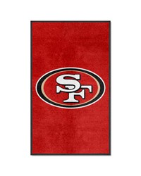 San Francisco 49ers 3x5 Logo Mat Portrait by   