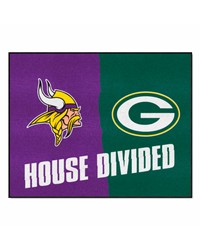 NFL House Divided Vikings / Packers House Divided Mat by   