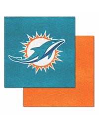 Miami Dolphins Team Carpet Tiles by   