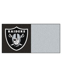 NFL Las Vegas Raiders Carpet Tiles 18x18 tiles by   
