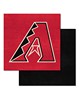 Fan Mats  LLC Arizona Diamondbacks Team Carpet Tiles Black