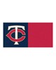 Fan Mats  LLC Minnesota Twins Team Carpet Tiles Navy