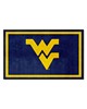 Fan Mats  LLC West Virginia Mountaineers 4x6 Rug Navy