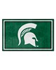 Fan Mats  LLC Michigan State Spartans 4x6 Rug Green