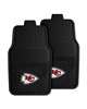 Fan Mats  LLC Kansas City Chiefs 2-pc Vinyl Car Mat Set Black